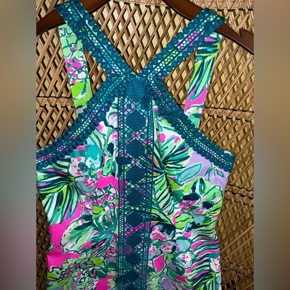 Vena NWT Stretch Shift Dress Early Bloomer Size 4 - Picture 13 of 16